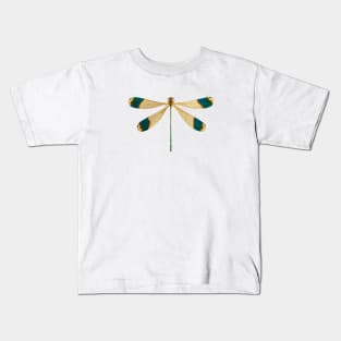 Dragonfly in colorful vintage design Kids T-Shirt